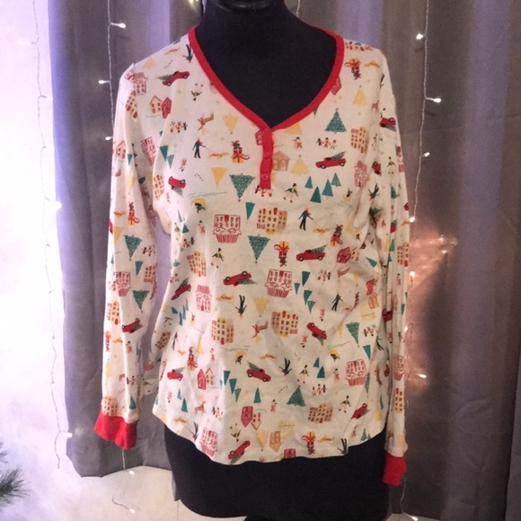 LC Lauren Conrad Cotton Christmas Pajamas - Picture 2 of 7